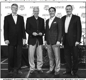 Kondex Receives AEM  Advocates Program Gold Award