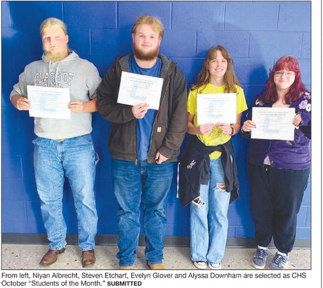 C.H.S. October Students of the Month